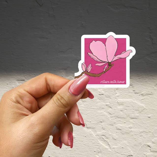 Return with Honor Sticker for wholesale by Fandemonium Design