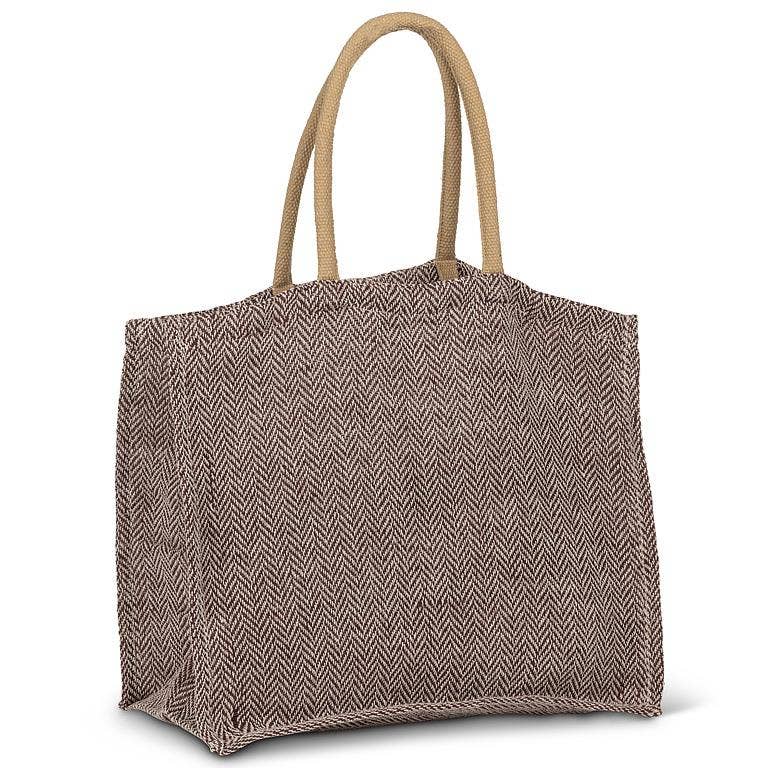 Abbott - Wholesale Tote Bag - Women's - Herringbone Tote-13x16"L3
