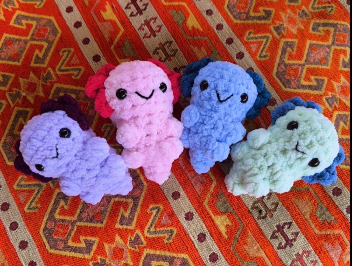 Briars Crochet Crafts - Wholesale Stuffed/Plush Toy - Kids & Baby - Mini Axolotl1