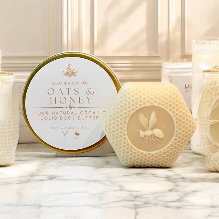 Gracie & Co. 1942 - Wholesale Solid Lotion - Organic Solid Body Butter Lotion Bar