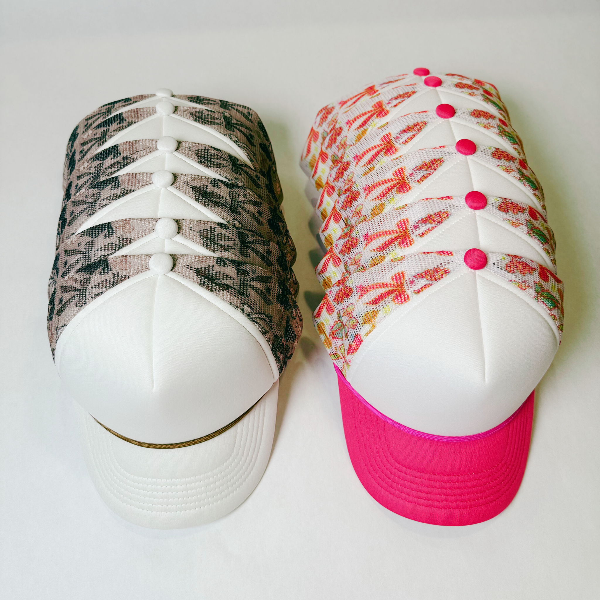 TEELUX - Wholesale Trucker Hat - Unisex - TEELUX - BOW TRUCKER HAT BLANK -  Neutral brown8