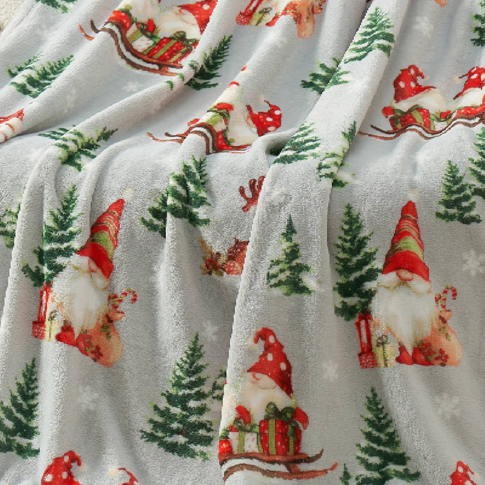 DreamValley - Wholesale Throw Blanket - CB Gnome Christmas Throw Blanket, 50*60"15