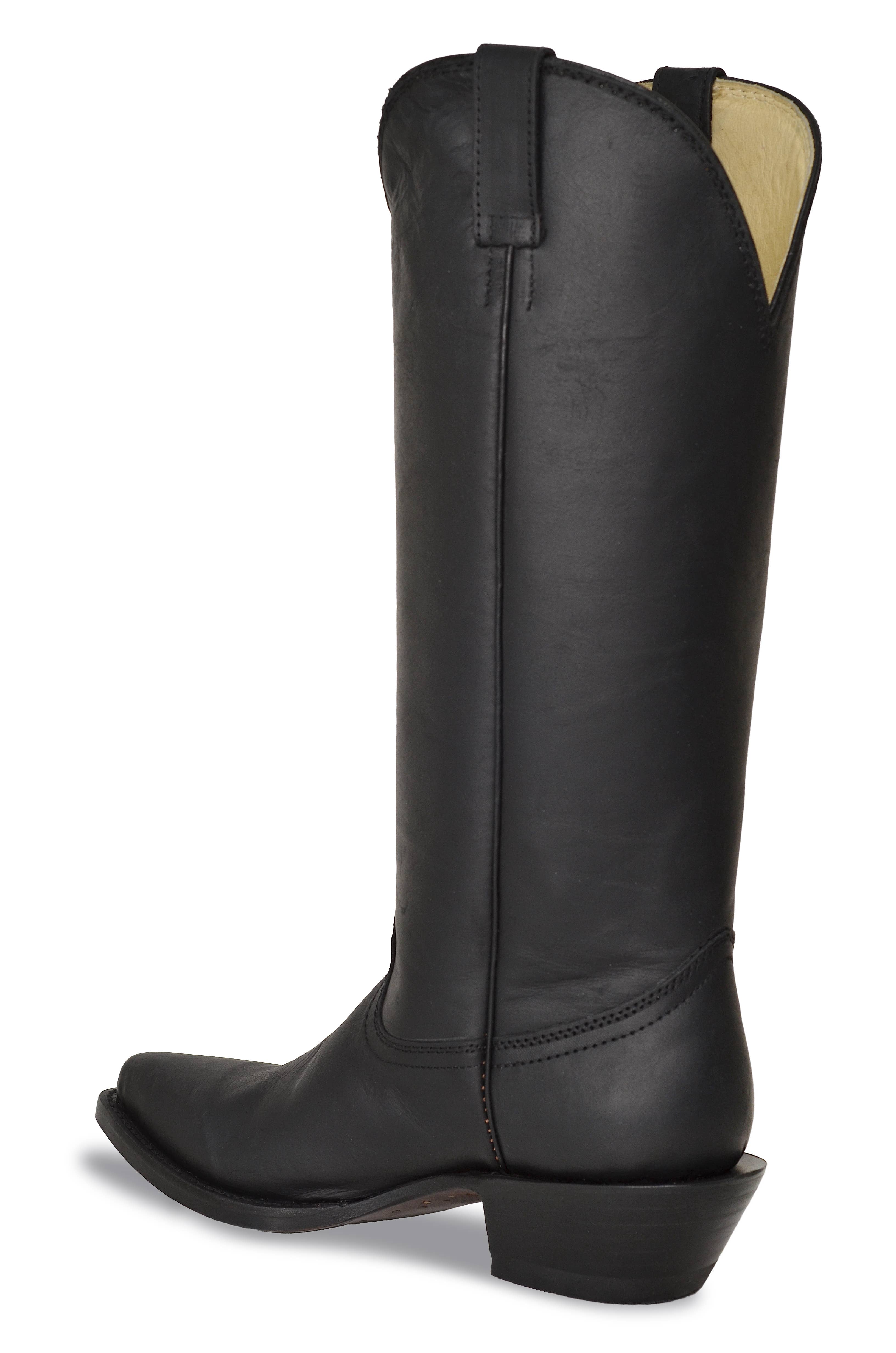 Jolene Matte Black Cowhide Cowboy Boots for wholesale on Faire2