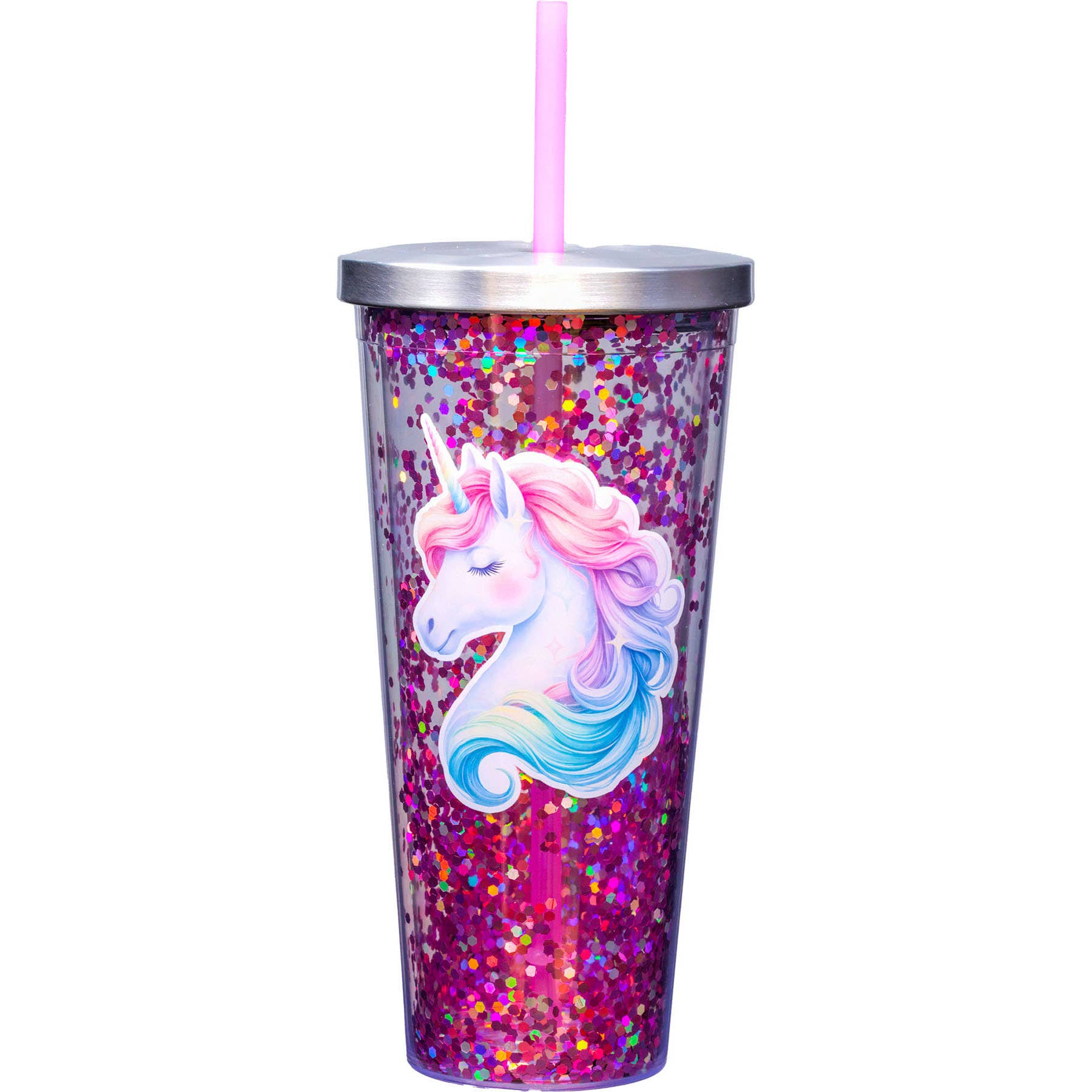 Spoontiques, Inc - Vente Gourde/bouteille isotherme - Gobelet à paillettes licorne0