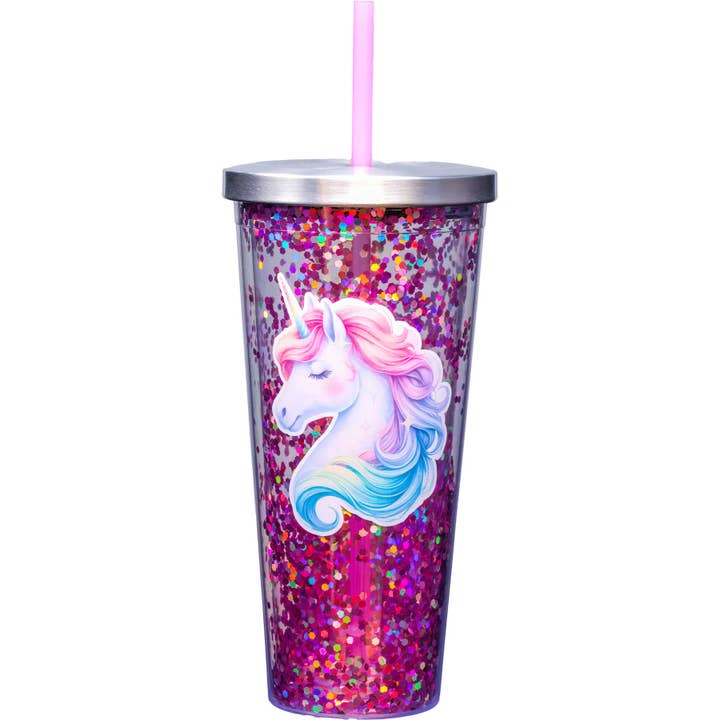 Spoontiques, Inc - Vente Gourde/bouteille isotherme - Gobelet à paillettes licorne