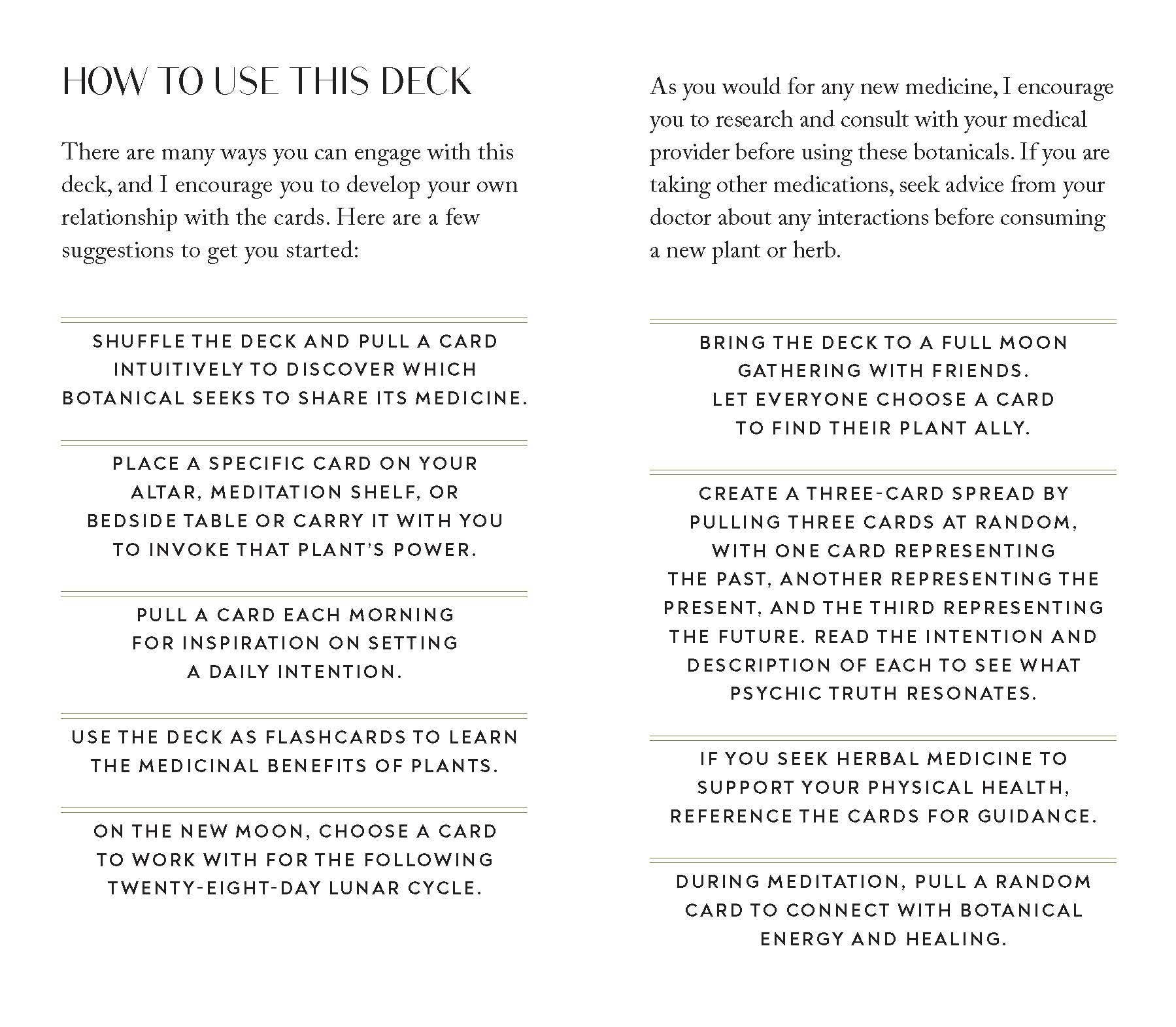 Chronicle Books - Wholesale Tarot Cards - Botanicals Deck3