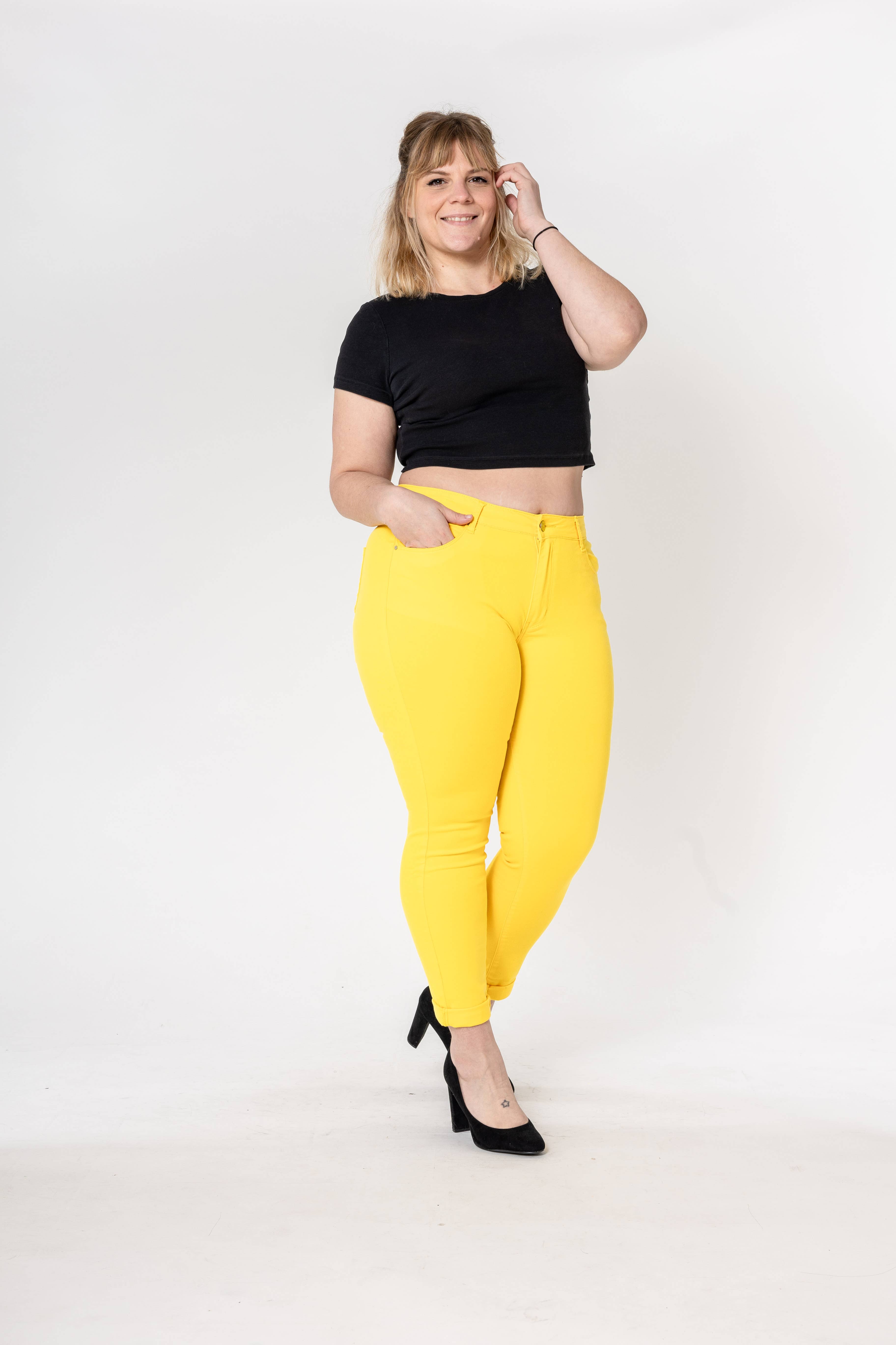 Nina Carter – Calças - Mulher por atacado – Tamanho Plus Curve Plus Tamanho Voltar ao Pescoço P19980