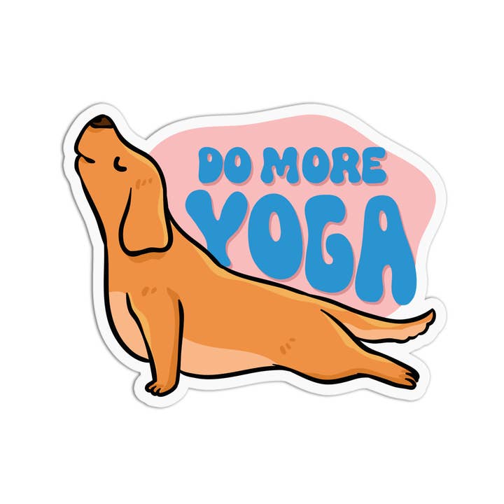 Girls Printing House - Venta al por mayor Pegatina - Pegatina texturizada de vinilo Yoga Do More Yoga
