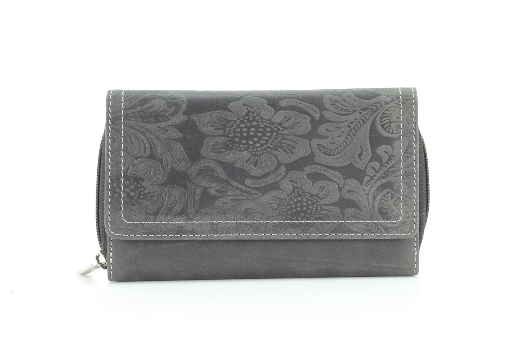 Leather Impressions Inc - Vendita all'ingrosso Pochette - Donna - Pochette da donna American Bison con bottoni floreali7
