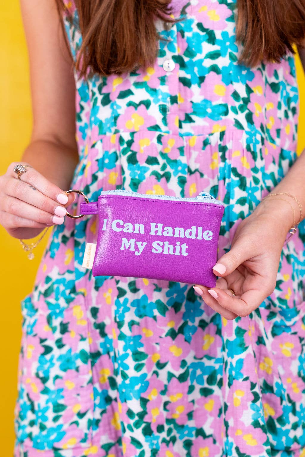 Talking Out of Turn – wholesale Nyckelringar - Dam – NY! Colorblock penny-nyckelring9