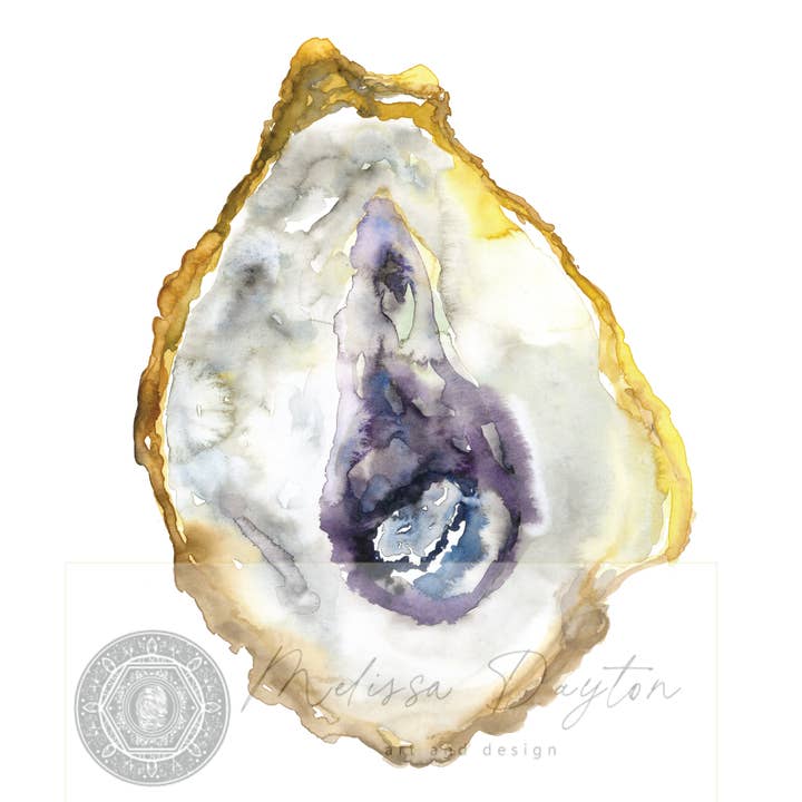 Melissa Dayton Art and Design - Wholesale Gallery Wall Set - Oyster Fine Art Prints- set 6-framed 11 x 142