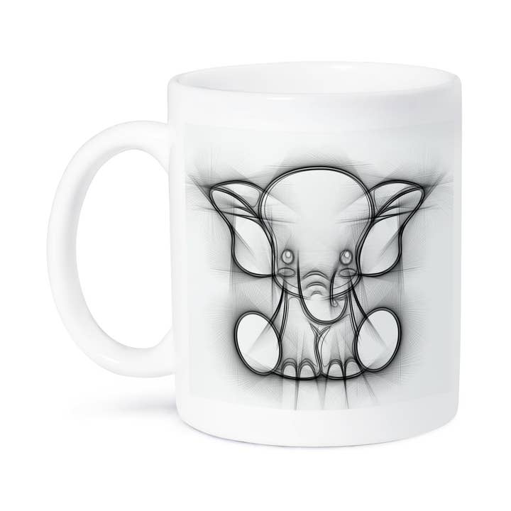 3dRose - Wholesale Coffee Mug - 3dRose, Sketch Elephant for Kids, Mug8