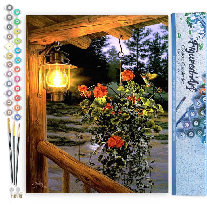 Pintar por números Lanterna debaixo do alpendre por atacado de Figured'Art