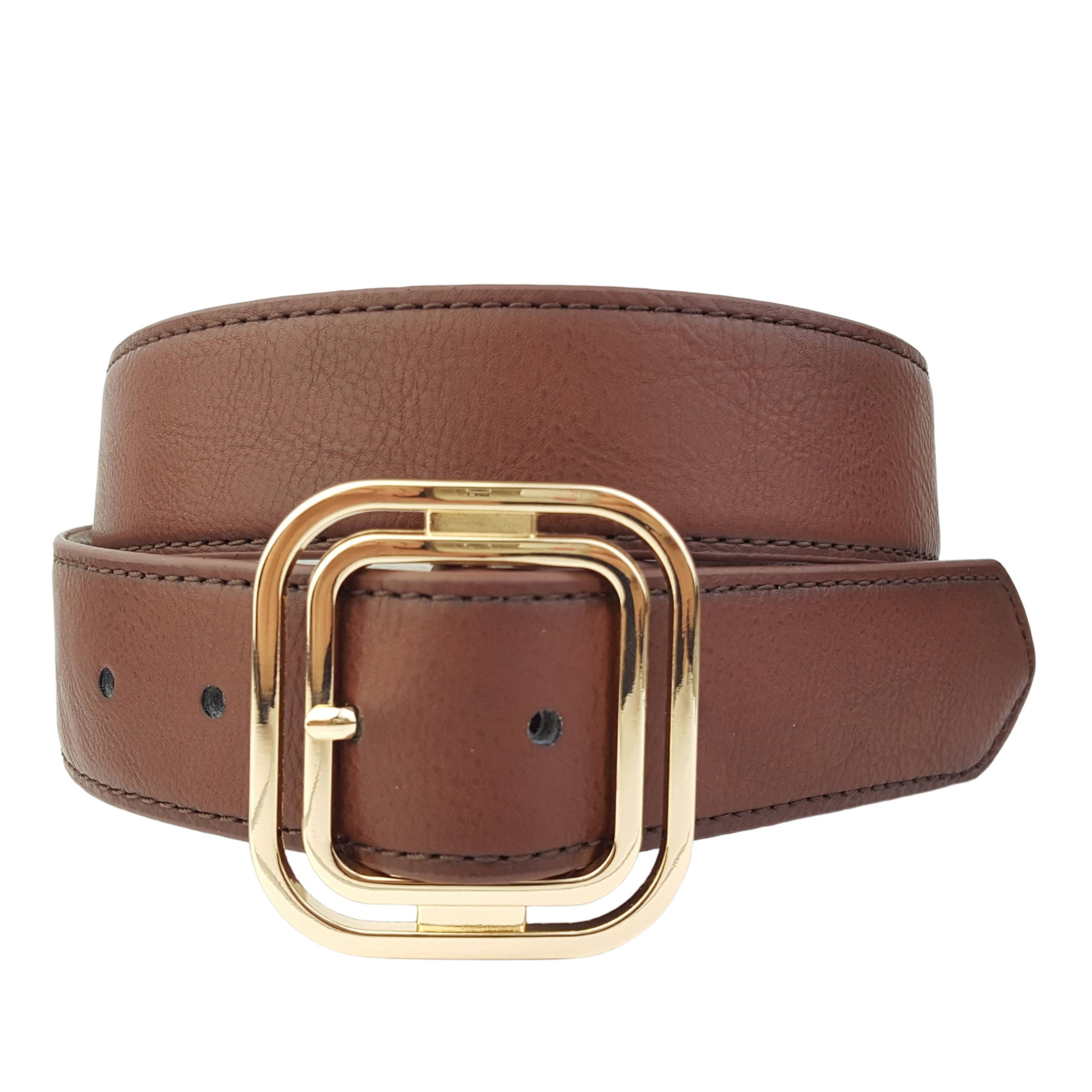 Axesoria West – wholesale Belt – Women's – Casual Gold Square Buckle Belt 6