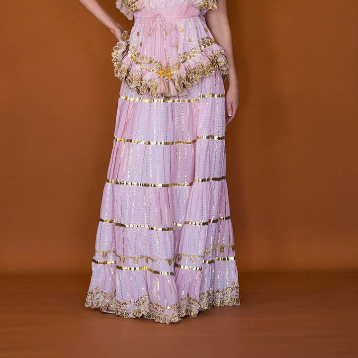 HELENA SKIRT PINK/GOLD and other Purchase Wholesale tasha apparel. Free Returns & Net 60 Terms on Faire trending on Faire.