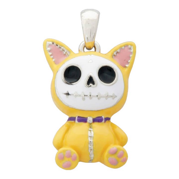 Pendentif en étain Furrybones Yello Mao-Mao pour la vente par Pacific Trading
