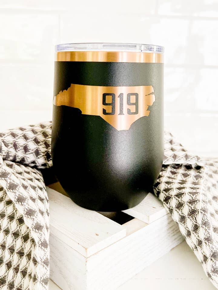 919 Wine Tumbler for wholesale by Mae Designs LLC