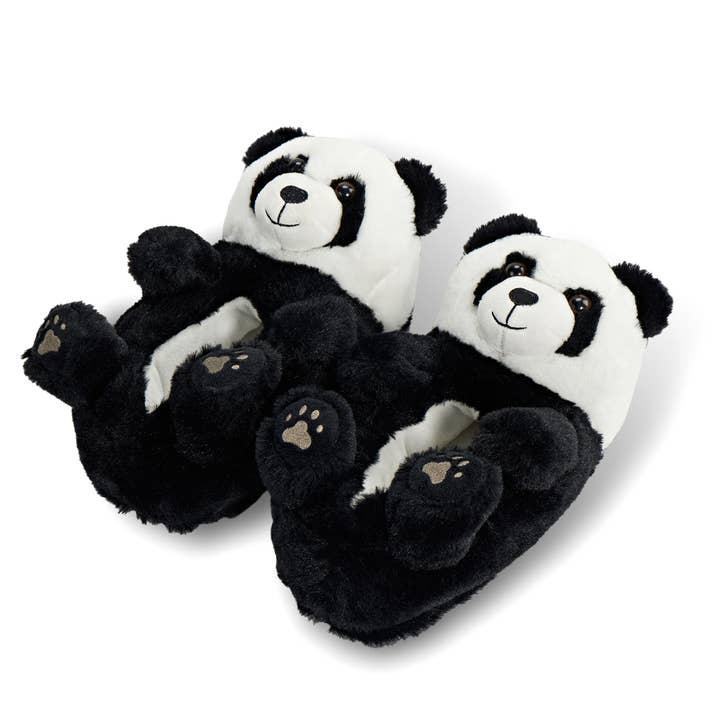 Tofu the Panda | Kid's Funny Fluffy Non-Slip Slippers for wholesale by Oooh Yeah/Sock It Up/Oooh Geez Slippers