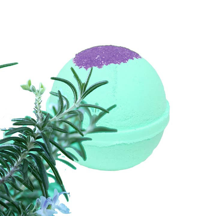 Rosemary Lavender Bath Bomb 12-Pack for wholesale by Swanky Sweet Pea