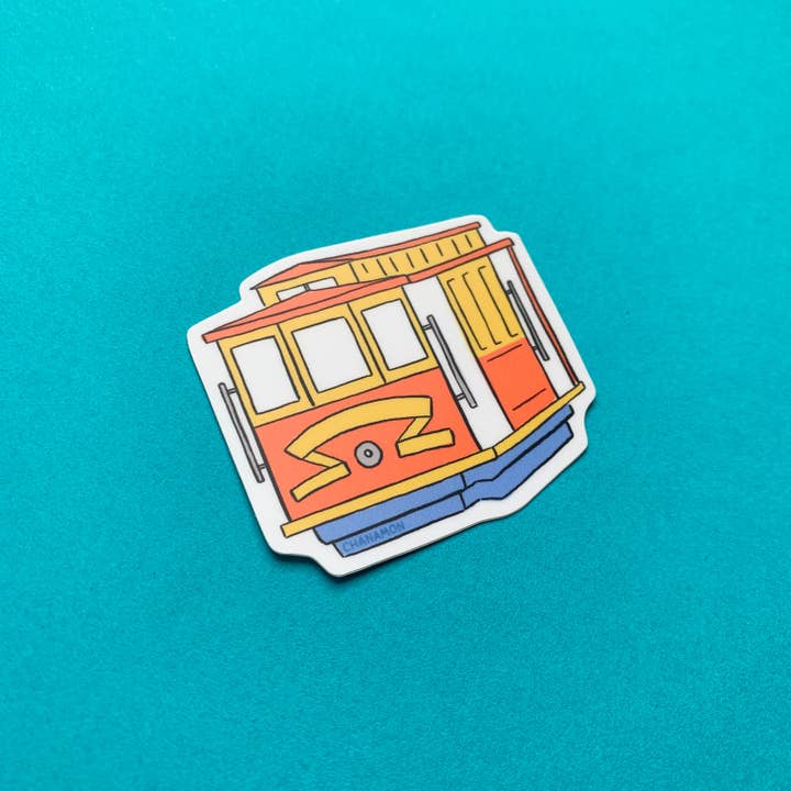 Maison Chanamon - Wholesale Sticker - Cable Car San Francisco Sticker