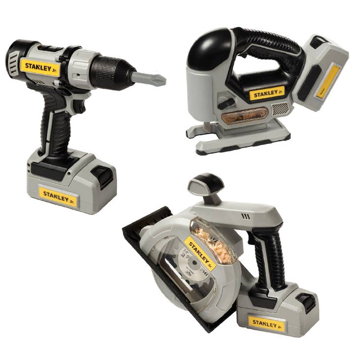 Toysmith - Wholesale Toy Set - Kids - Red Toolbox Stanley Jr. Power Tool Set