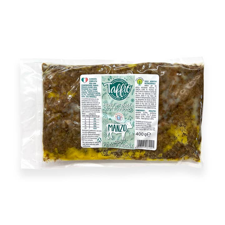 TAFFIO PET FOOD - Wholesale Pet Food - Dog - Vacuum-Packed Beef 400g0