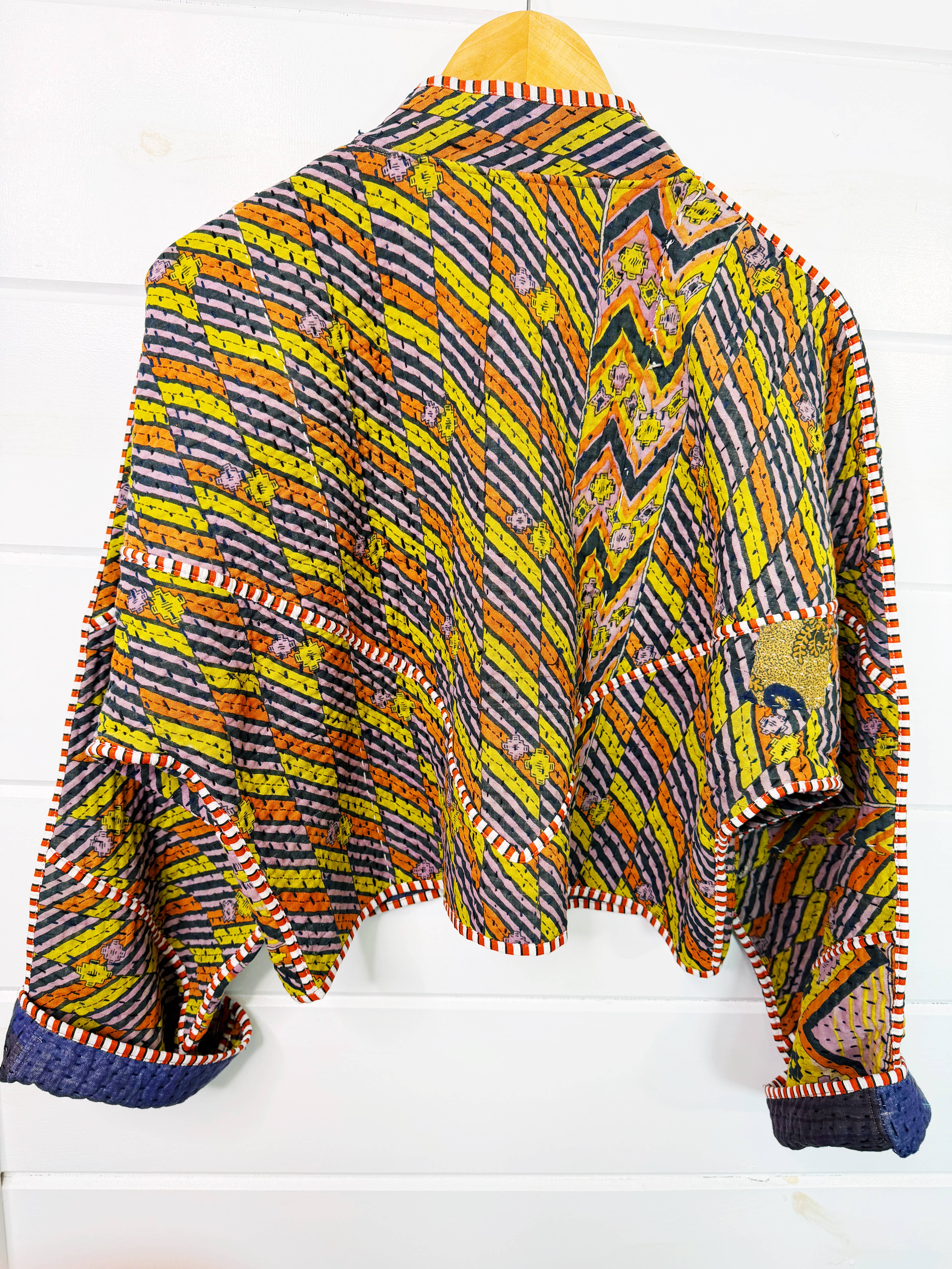 Folklore Couture - Wholesale Jacket - Women's - Kantha Quilted Jacket – Patchwork One-of-a-Kind Coat 6