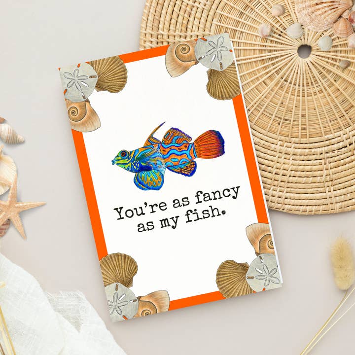 Handmade Goby Fish Card for Reef Keepers and Ocean Lovers for wholesale by Fins and Frags