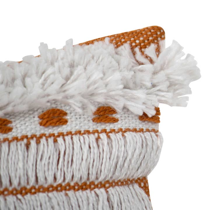 Foreside Home & Garden - Wholesale Throw/Decorative Pillow - SALE - Liza Orange Striped 18x18 Outdoor Filled Pillow Fall3