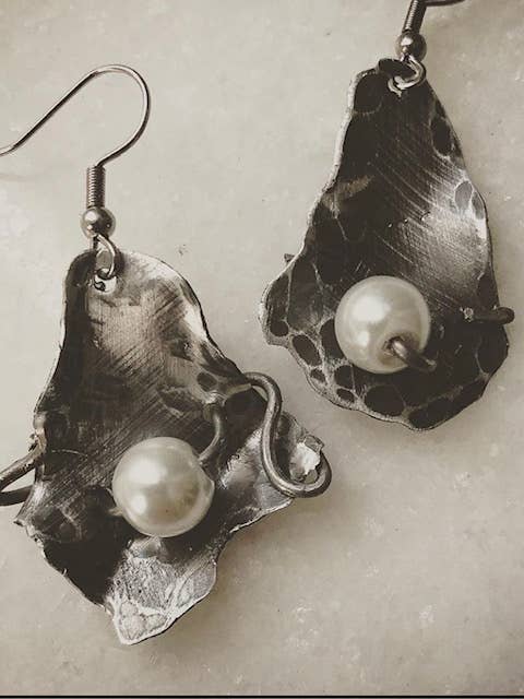 Brincos ostra por atacado de Weaving Winds