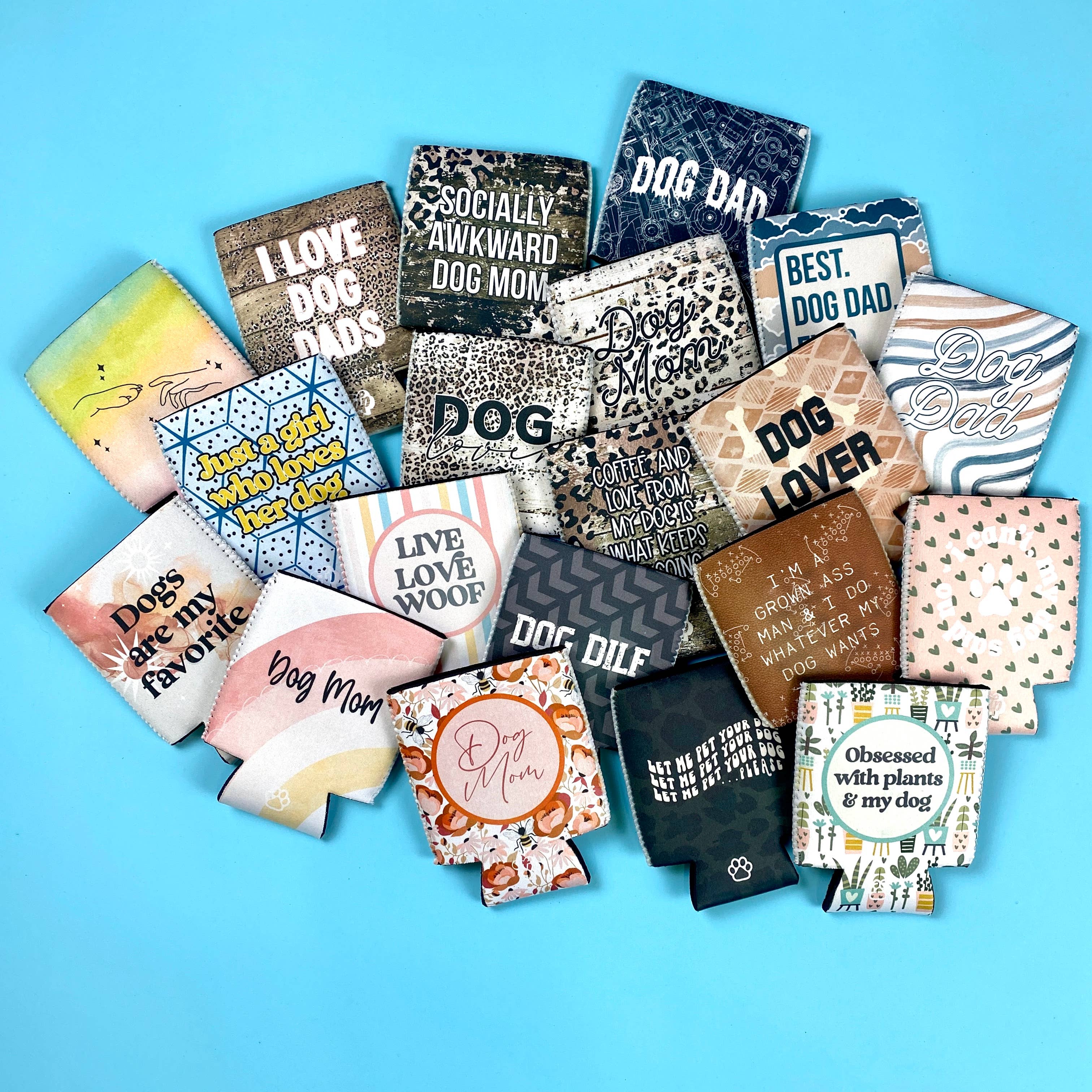 The Dapper Paw - Vente Housses de boisson - Les chiens sont mon isolant de canettes en néoprène préféré1