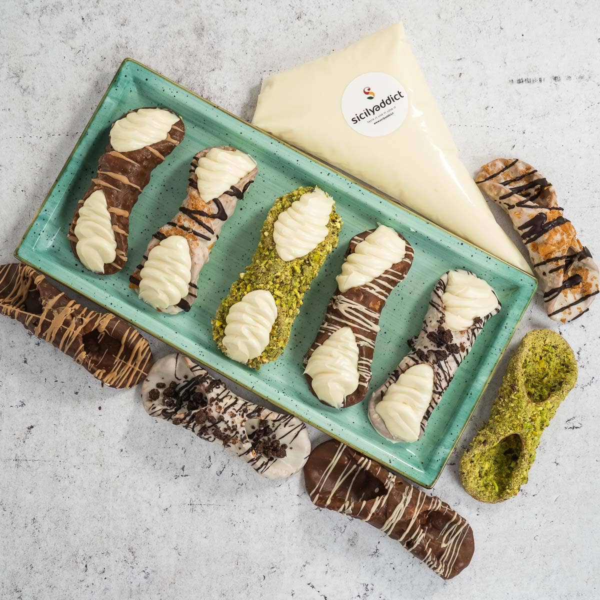 Sicilyaddict – wholesale Chokladtäckta godisar – kit sicilianska cannoli upplevelse7