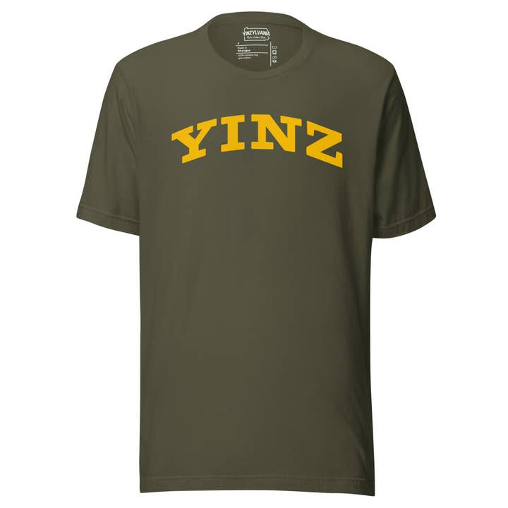 Yinzylvania - Wholesale Screen Printed T-Shirt - Unisex - YINZ - Collegiate13