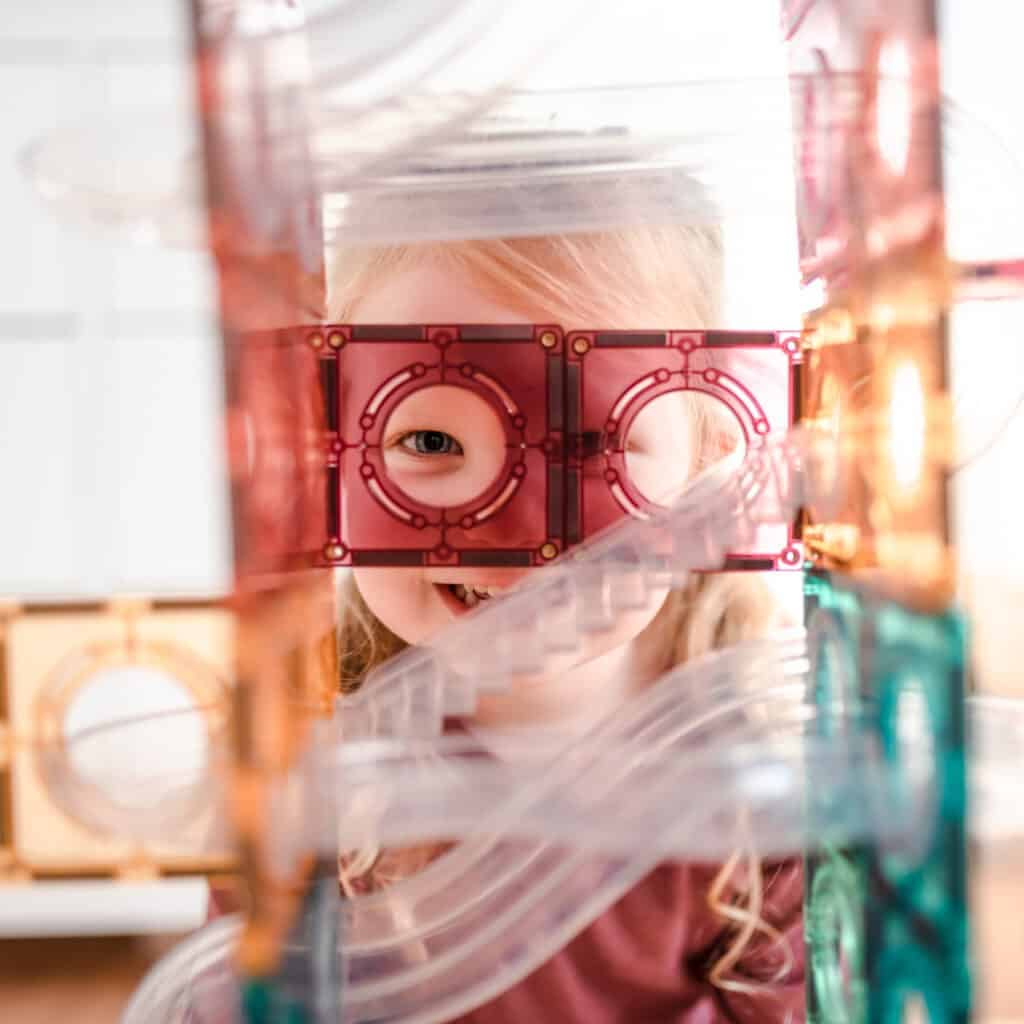 CONNETIX - Wholesale Building Set - Kids - CONNETIX Magnetic Tiles Pastel Ball Run Pack, 106 Pieces2