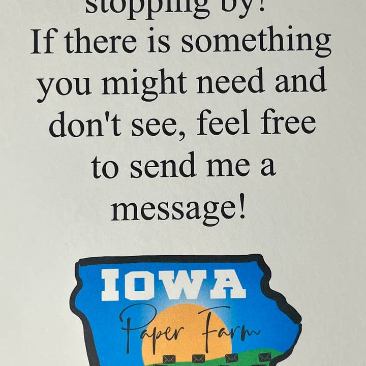 Iowa Paper Farm – wholesale Julkort – Iowa med gammal lastbil och träd gratulationskort - enkel