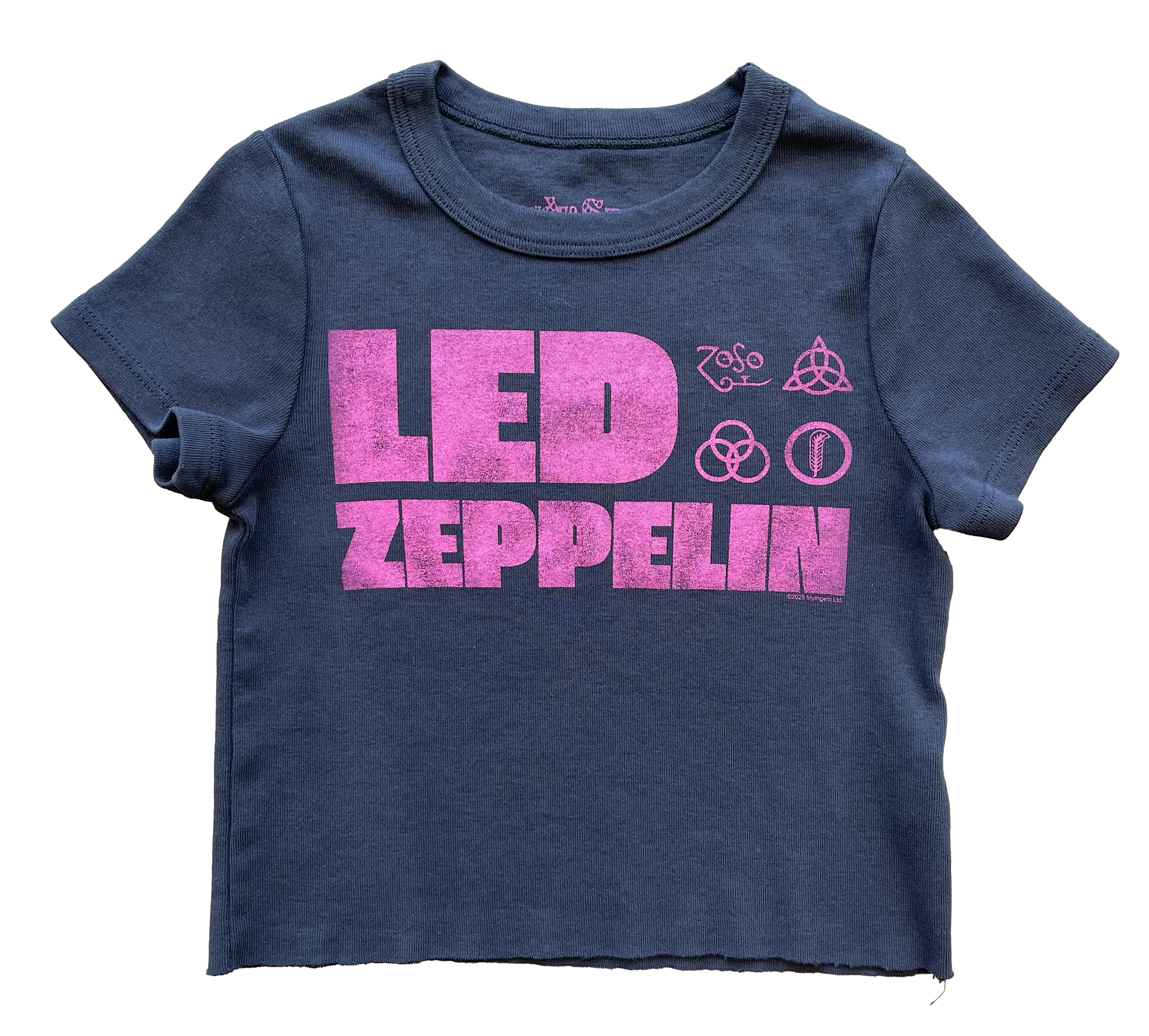 Rowdy Sprout - Wholesale T-Shirt - Kids - Led Zeppelin emblems Girls Fitted Tee0