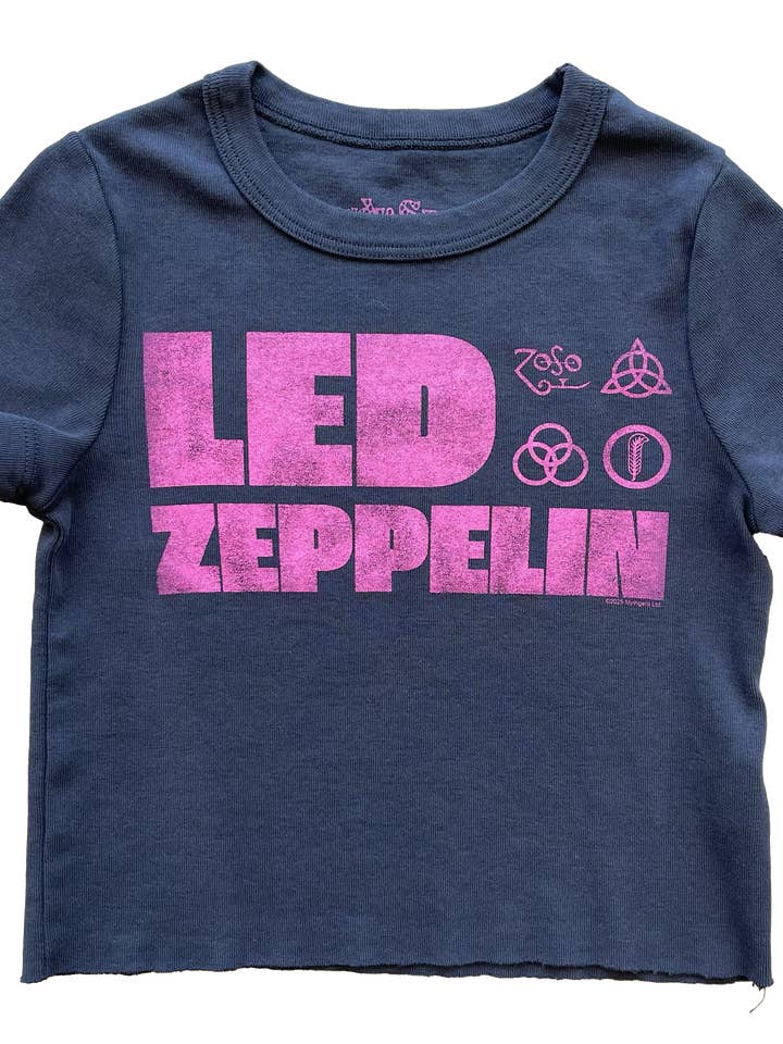 Rowdy Sprout - Wholesale T-Shirt - Kids - Led Zeppelin emblems Girls Fitted Tee