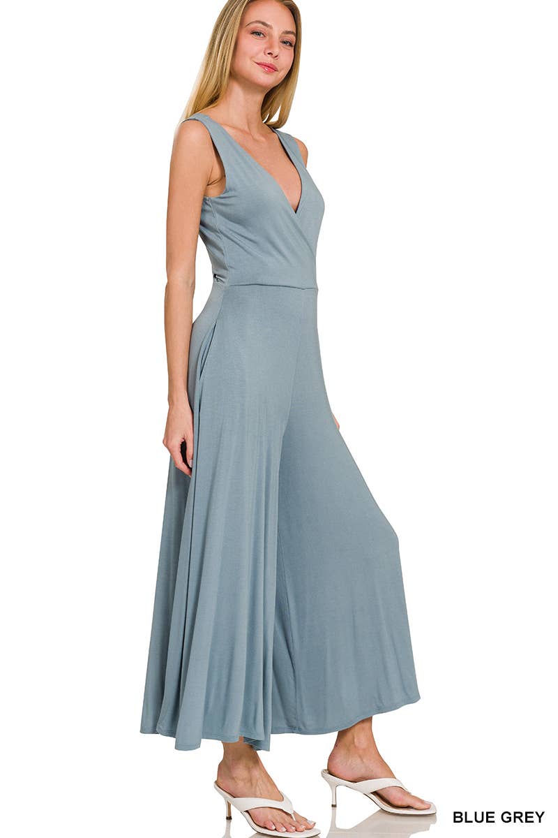 42POPS - Vente Combinaison – femme - 42POPS Combinaison sans manches en rayonne avec encolure cache-cœur20