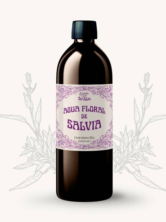 Blütenwasser oder Salbeihydrolat für den Großhandel von El Jardín De Las Lilas