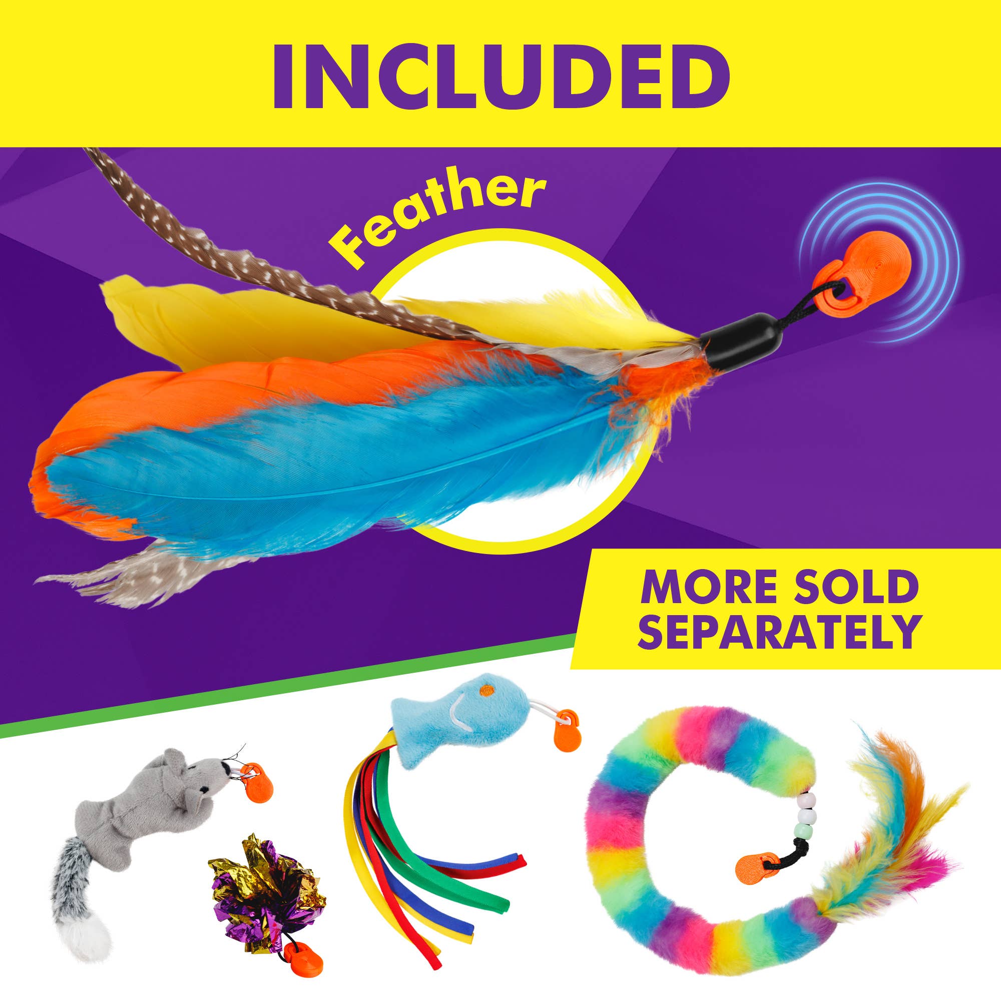 Cat Amazing - Wholesale Pet Toy - Cat - Cat Amazing SNATCH – Magnetic Wand Toy – Really Catch!3