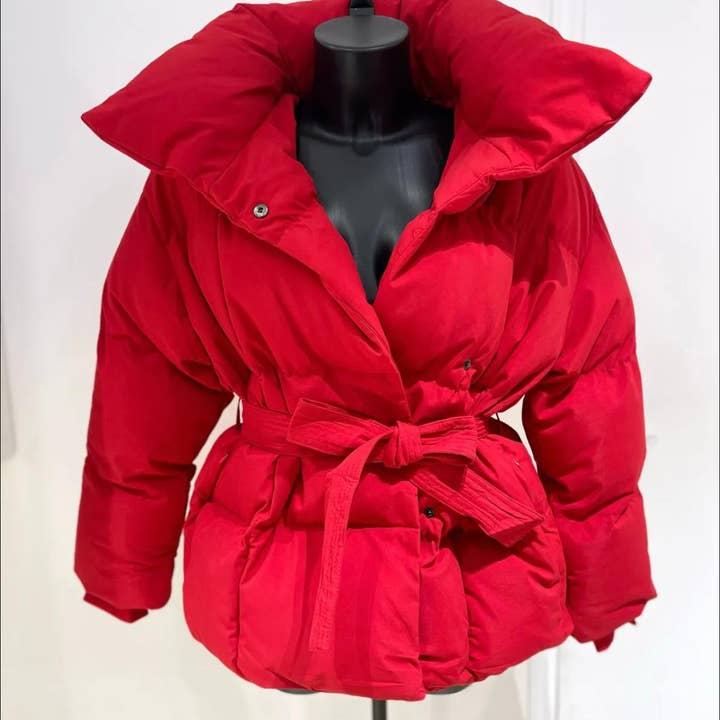 Rote Daunenjacke für den Großhandel von healthyairbeauty