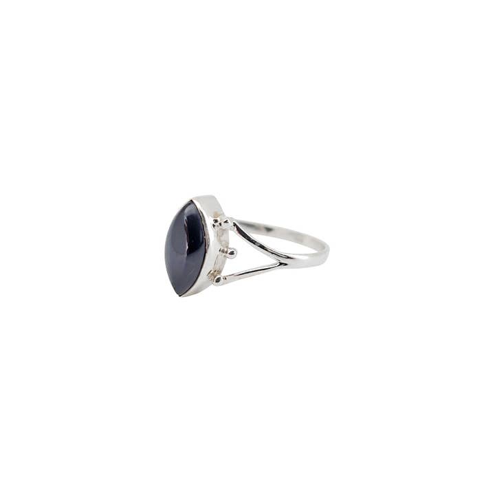 Amberman - Wholesale Cocktail/Statement Ring - Black Onyx Stone Sterling Silver Ring2