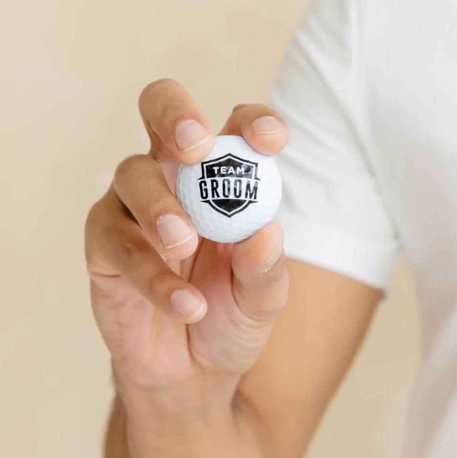 Weddingstar Inc. - Wholesale Sporting Accessories - Printed Golf Balls - Team Groom - Set of 31