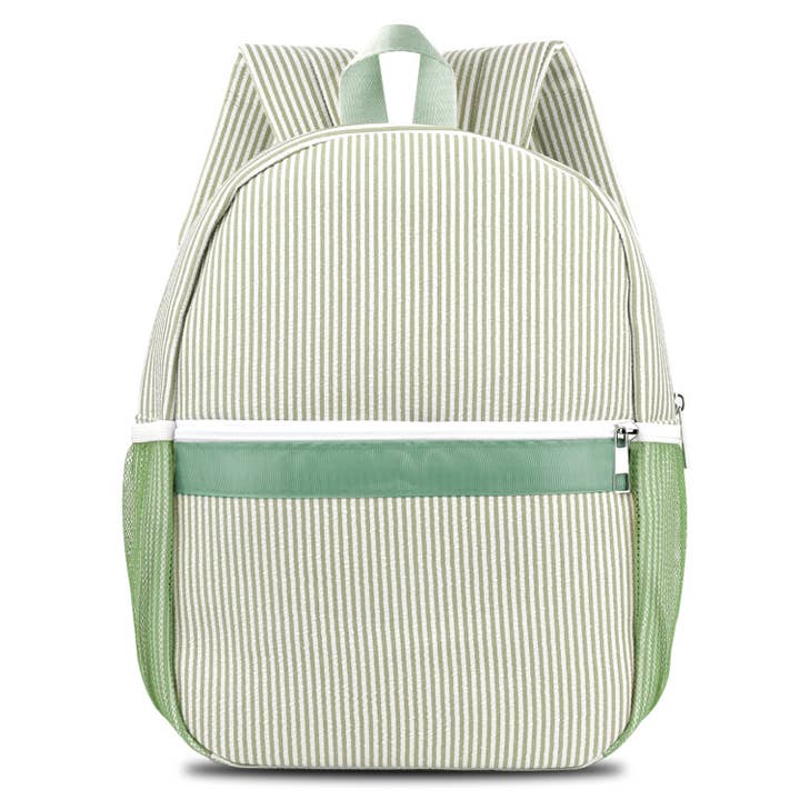 Mochila de seersucker para niño pequeño - Verde para venta al por mayor de Morxy LLC