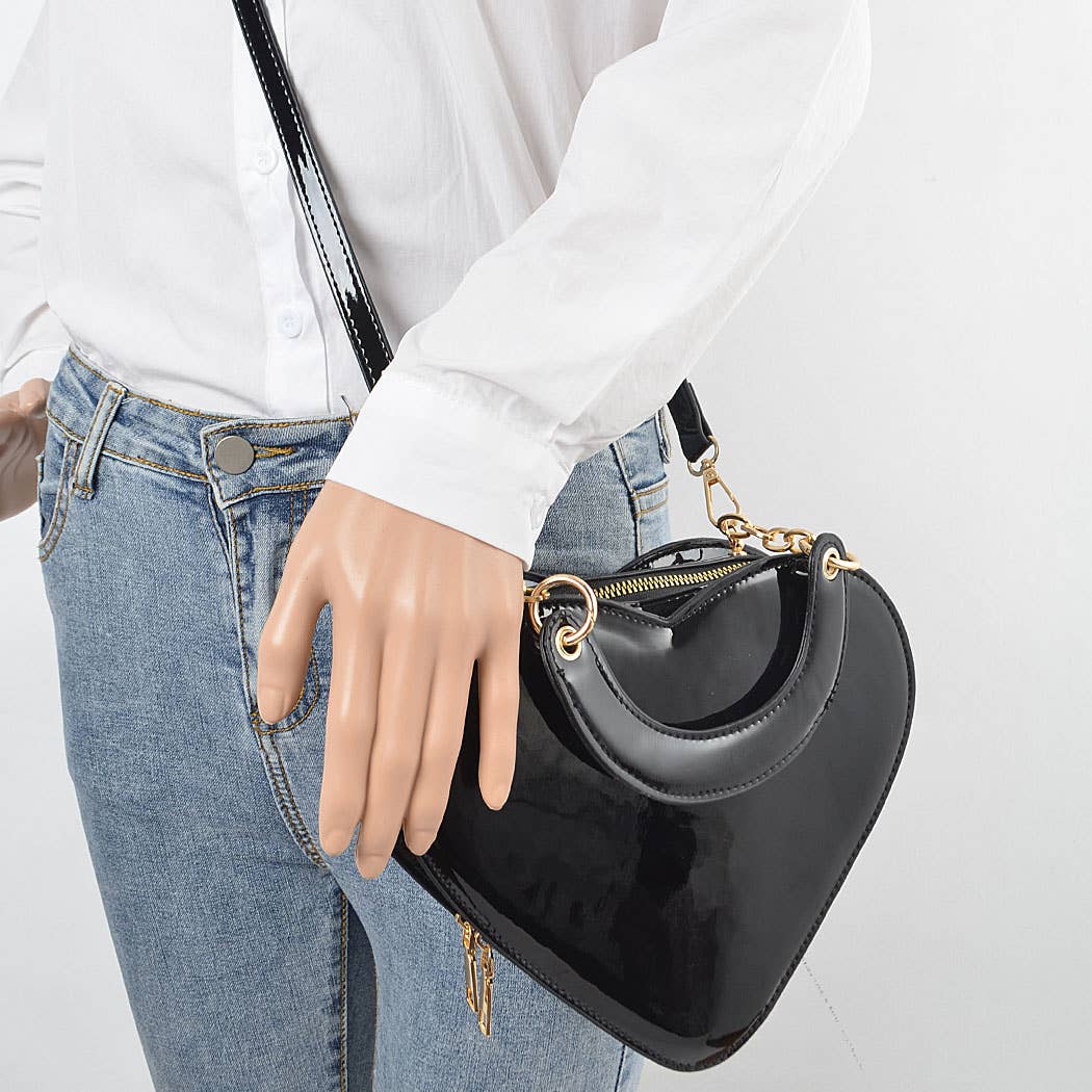 3AM BY H&D ACCESSORIES - Wholesale Crossbody Bag - Women's - Enamal Heart Shape Crossbody Bag6