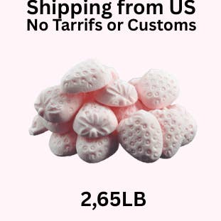 Swedishcandy.store US - Wholesale Gummy - Franssons Foam Strawberries/Marshmallow Strawberries 2.65LB Swedish Candy0