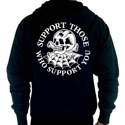 Support Those Who Support You PULLOVER Hoodie for wholesale by Cartel Ink