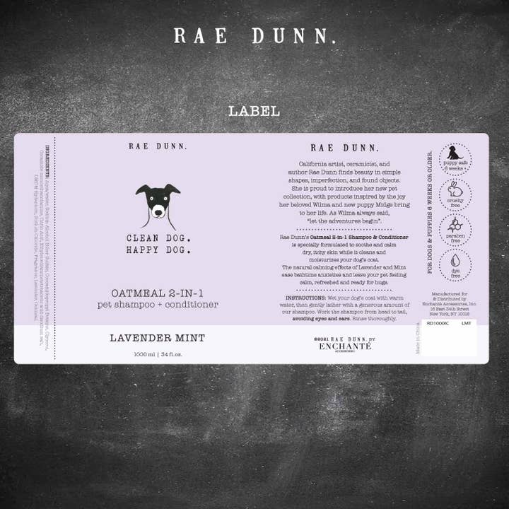 Precious Tails - Wholesale Pet Shampoo - Dog - Rae Dunn Pet Shampoo Icons - 1000ml18