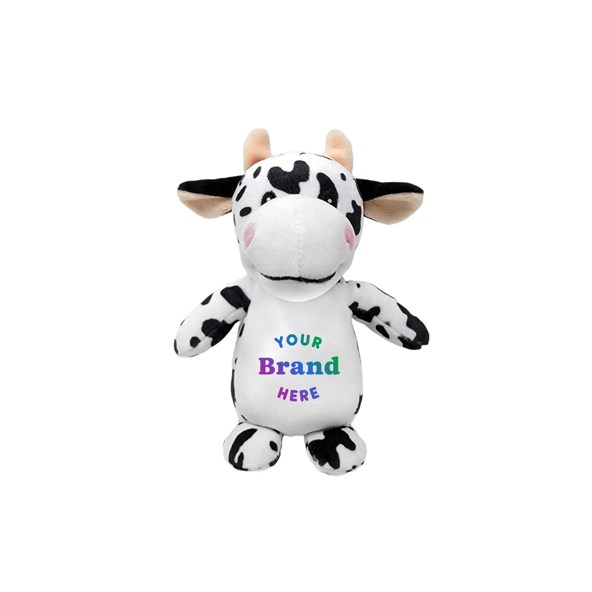 The RGU Group - Wholesale Stuffed/Plush Toy - Kids & Baby - 6" Customized Squishy Cow Plush Animal