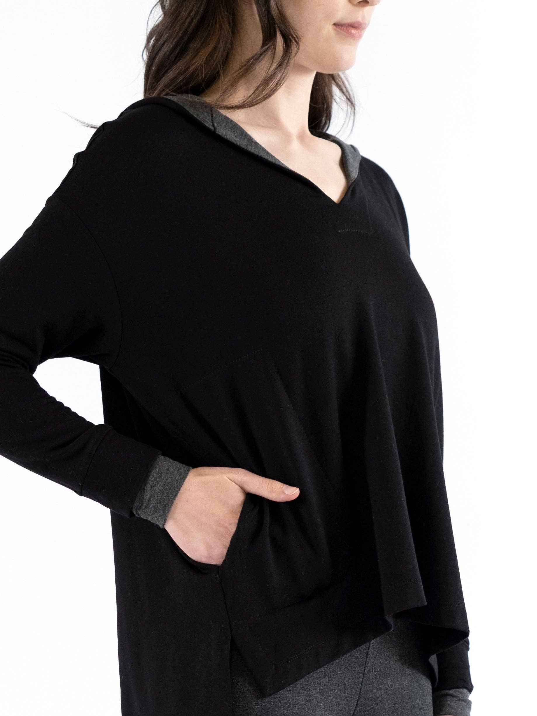 REMOVED BRAND – wholesale Hoodie - Dam – Emma V-ringad tröja med huva8